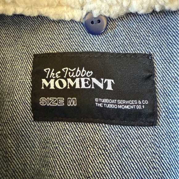 Revolt Tubbo Celestial Moment By the Sea Denim Jacket Full Zip Painted size M - Picture 7 of 13